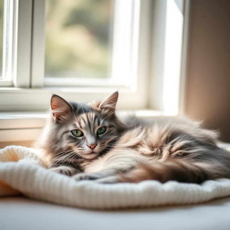 Cat by the window – photo