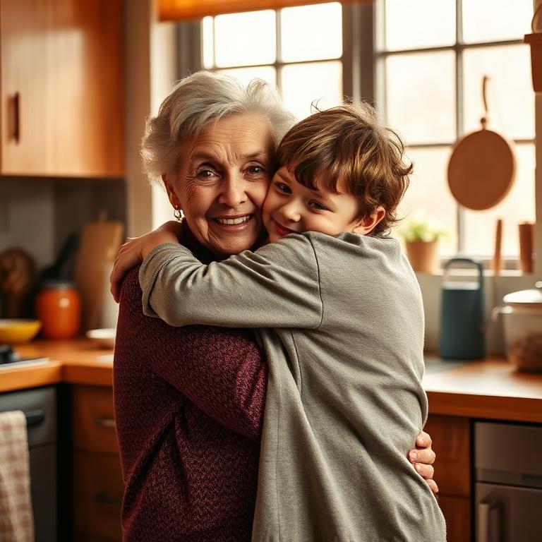 Grandmother and grandchild – photo