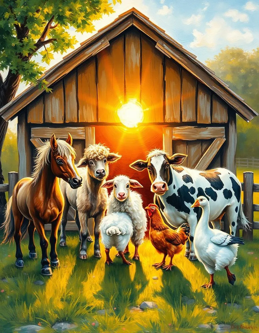 The Farmyard Lullaby storybook cover