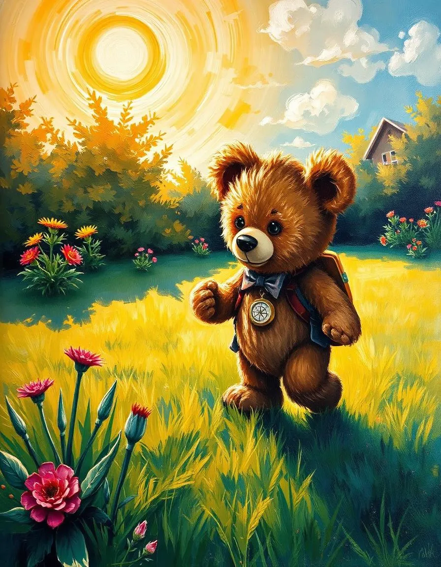 The Old Teddy's Adventure storybook cover