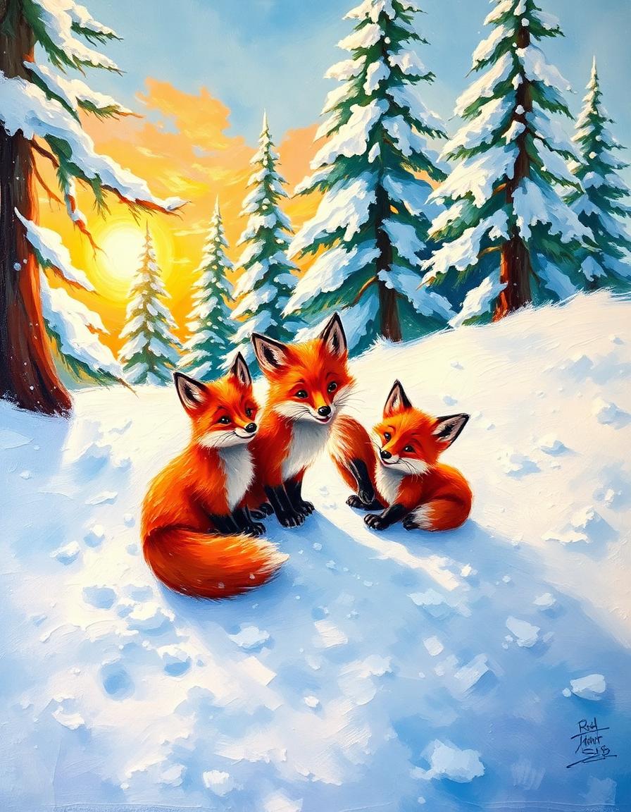 Snow Day with the Foxes storybook cover