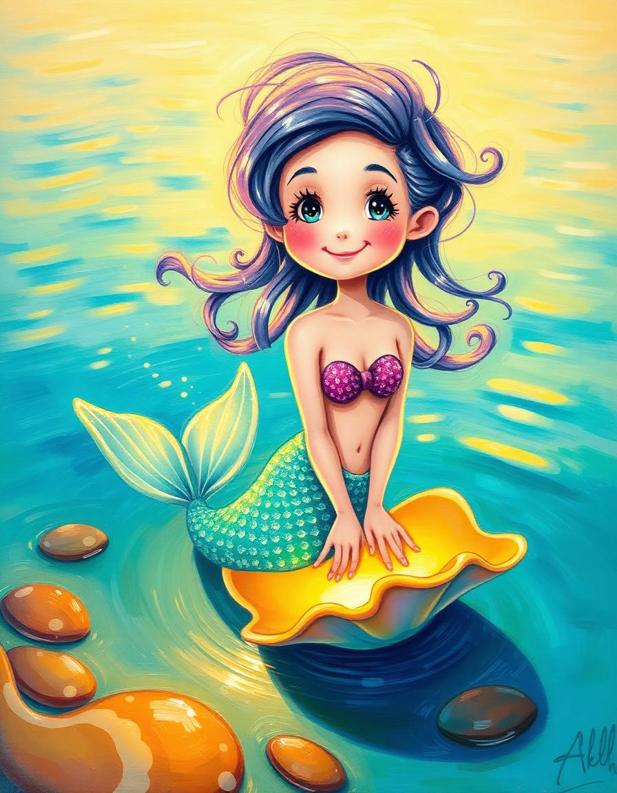 The Tiny Mermaid storybook cover